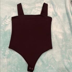 Abercrombie & Fitch Black Sleeveless thong Bodysuit size medium